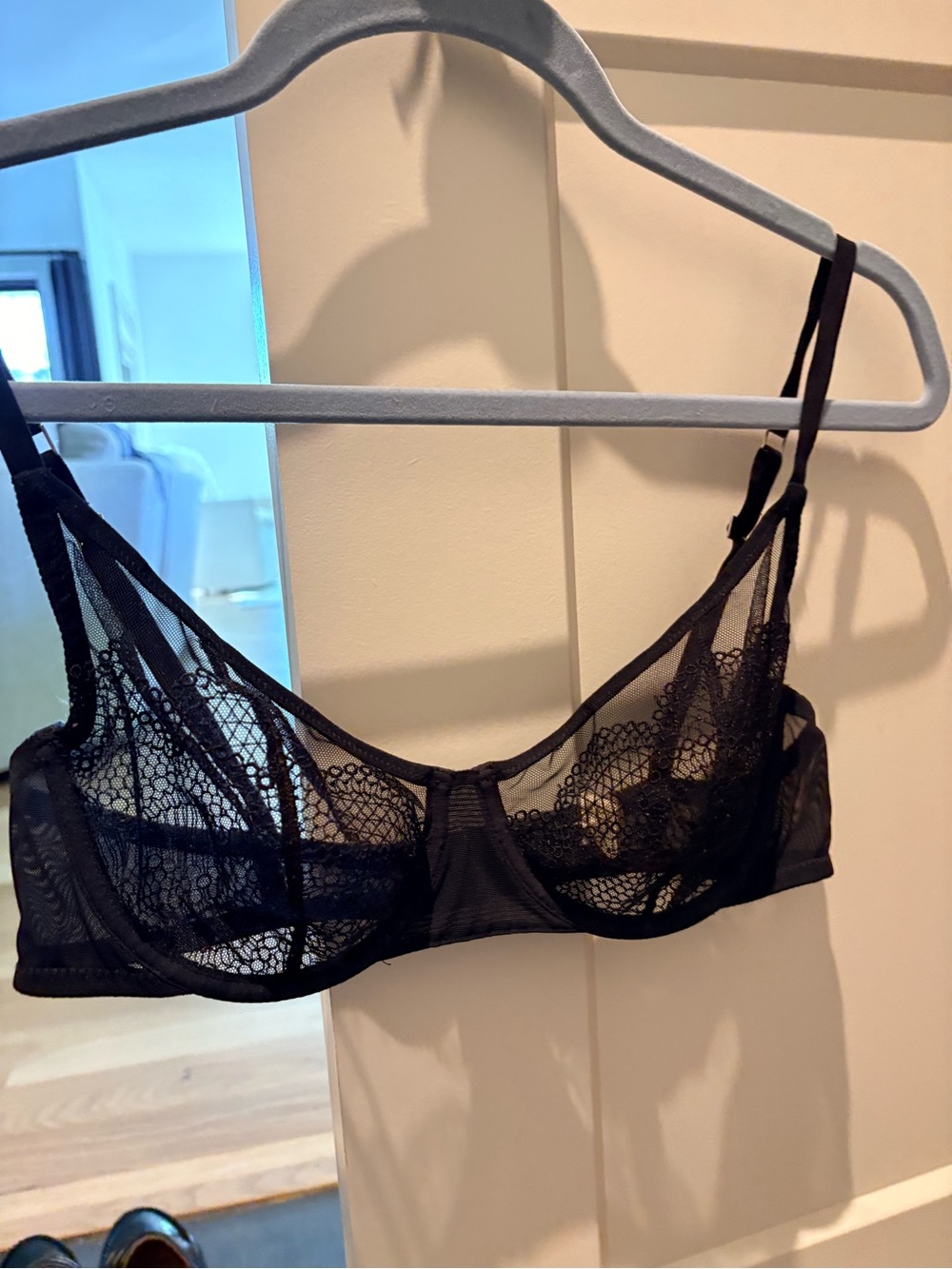 La Perla Studoo black lace bra 36c